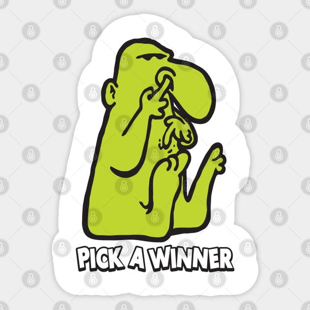 Pick A Winner Sticker by Chewbaccadoll